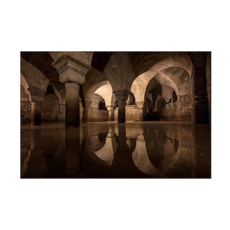 Christopher Budny 'Water In The Crypt' Canvas Art, 12x19